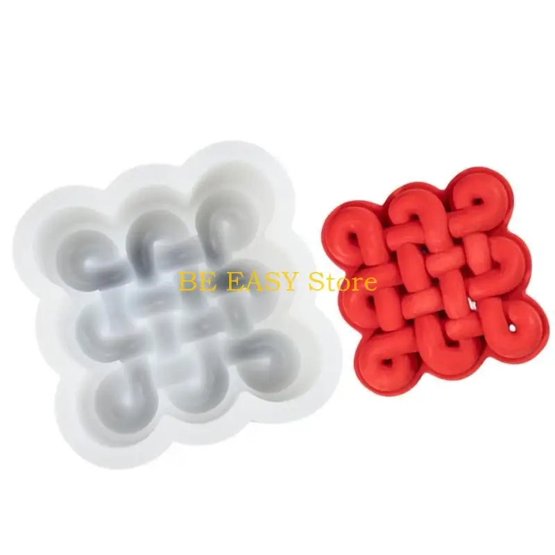 

E28F китайские силиконовые формы в форме узла, муссы, формы для украшения торта, инструмент для выпечки