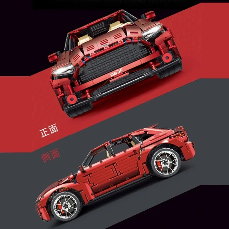 TGL T5024B MOC Technical Super Sport Red Suv Car Martin DBX Building Blocks Bricks Puzzle Assembly Toys Christmas Gifts For Kids