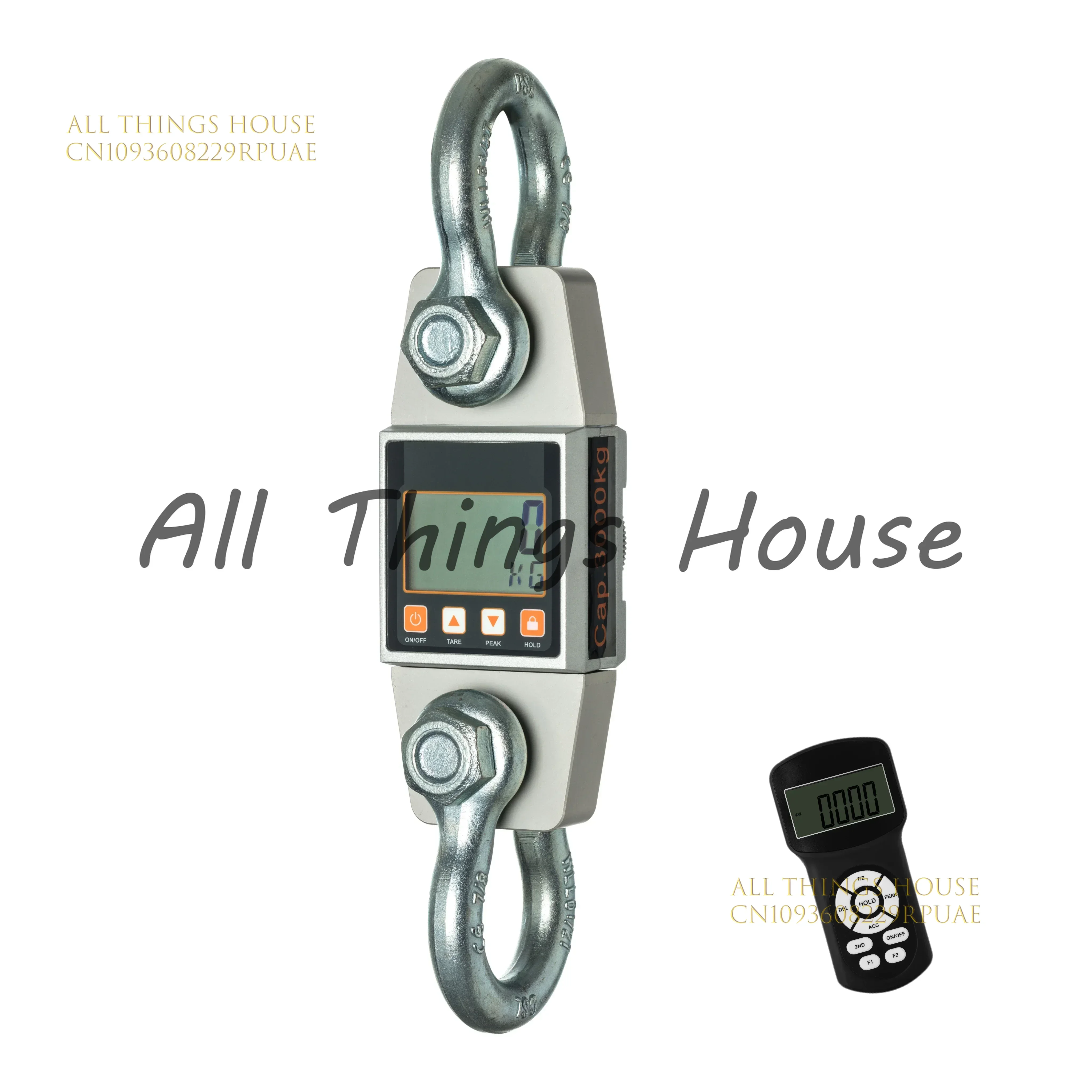 

For Top Factory Heavy Duty 3t Shackles Digital Force Gauge Electric Wireless Dynamometer