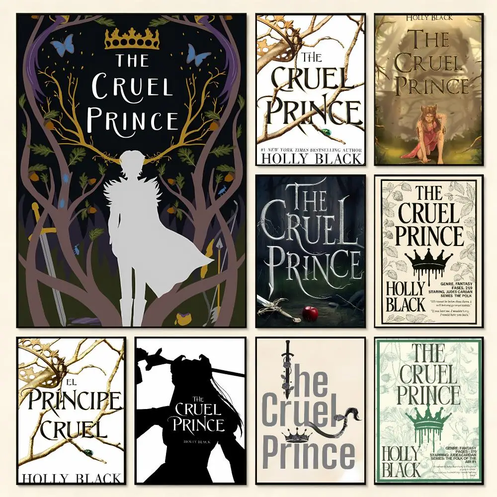 Dark Fantasy Book T-The Cruel Prince Poster Self Adhesive PP Wall Art No Frame Bedroom Playroom Decor