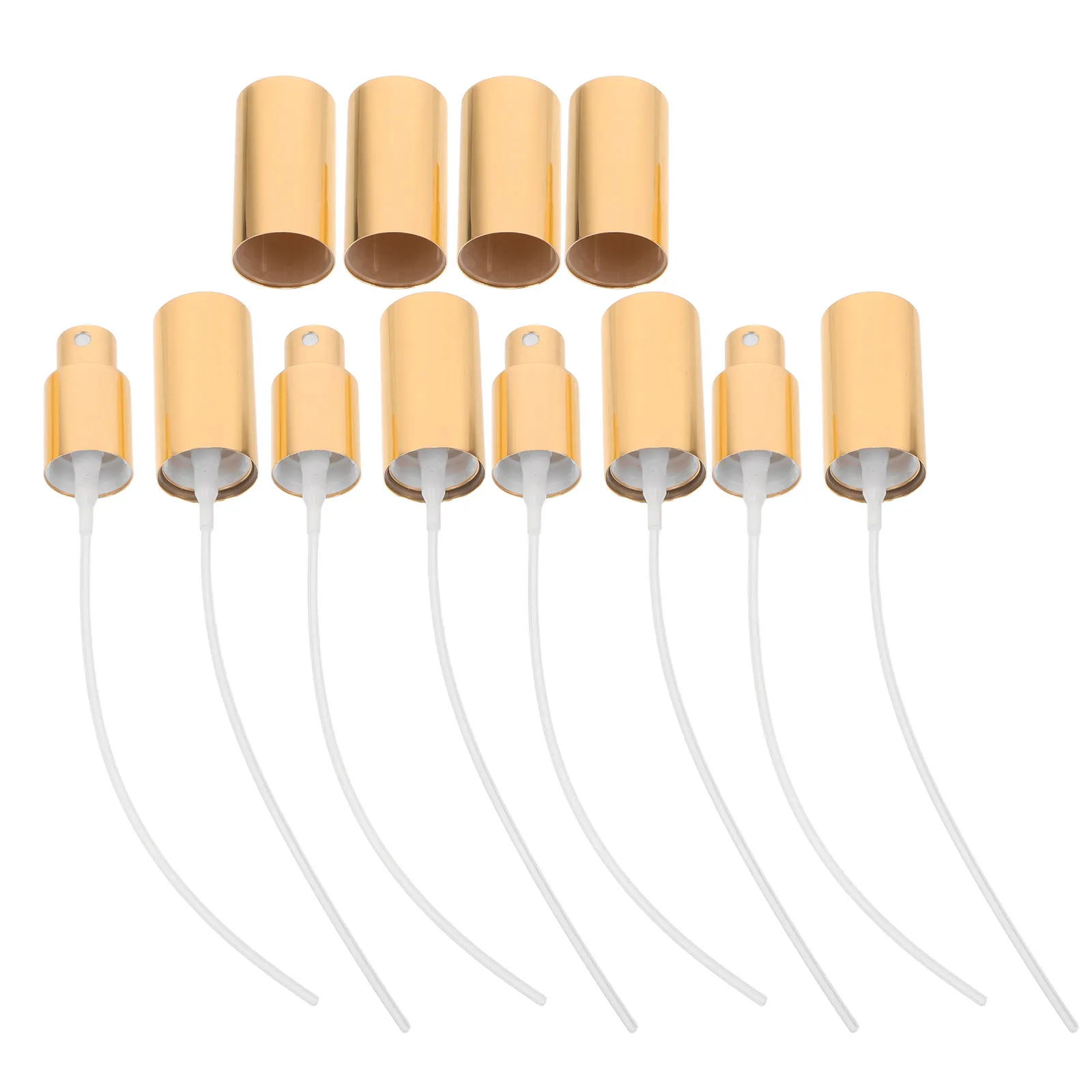 8Pcs Fragrance Bottle Cap Spray Top 18Mm Thread Perfume Pump Replacement Fine Mist Spray Nozzle Leakproof Travel Use