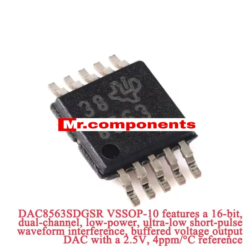 1PCS DAC8563 DAC Digital to Analog Conversion Module Data Acquisition Board Dual 16-bit Adjustable ± 10V Voltage Reference Chip
