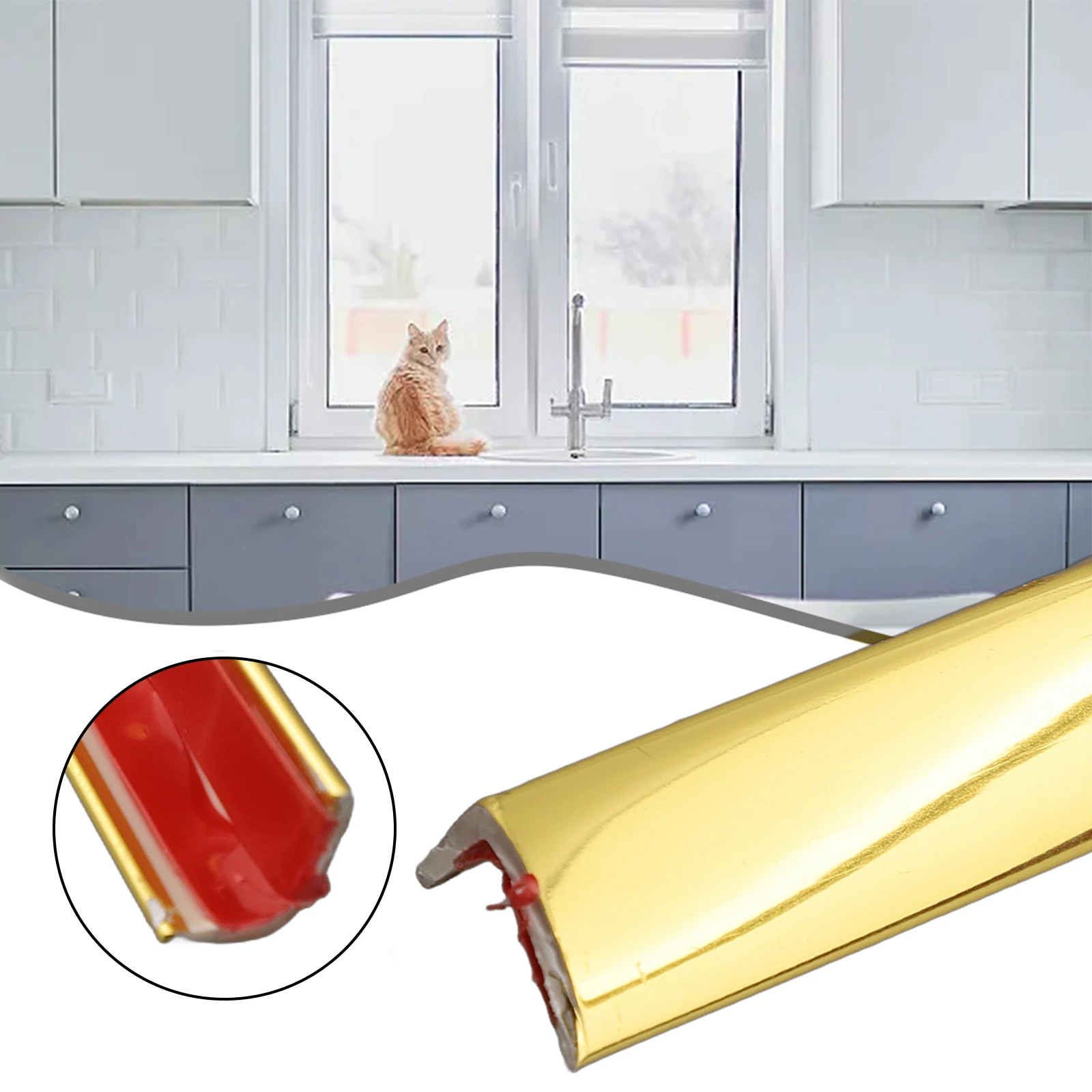 

Ленточная лента для углового стола, мастерская, простая установка, декоративная для двери шкафа, ПВХ, практичная, полезная, новинка