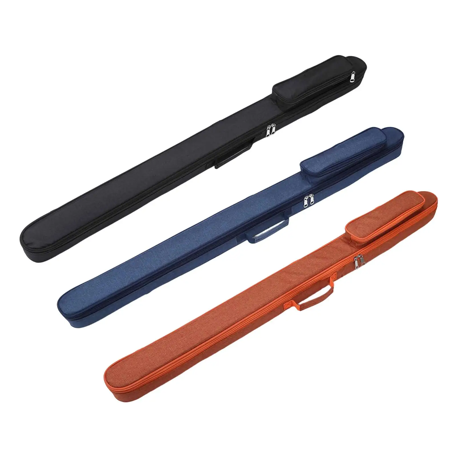 

Pool Cue Case Billiard Cue Sticks Bag Organizer Oxford Portable Travel Carrier with Zipper Pocket for Women Men 1/2 3/4