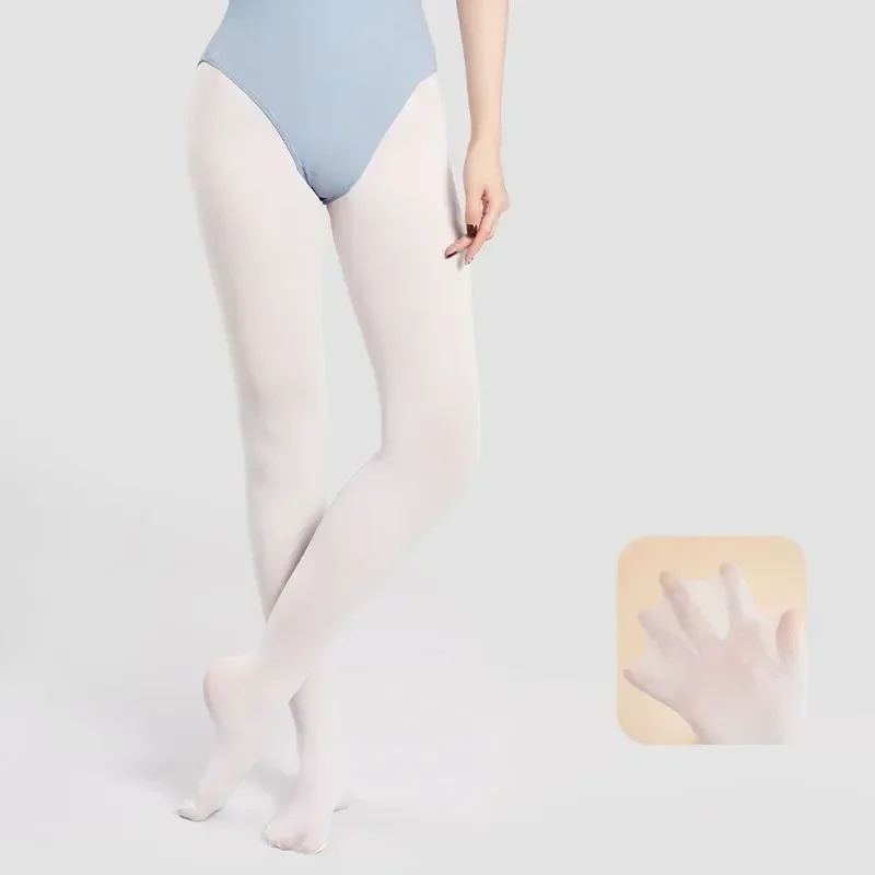 กางเกงรัดรูปถุงน่องบัลเลต์สำหรับเด็กผู้หญิงเลกกิ้งสำหรับ40D ฤดูร้อนถุงน่องเต้นบัลเล่ต์บางเฉียบไม่ระคายเคืองผิว