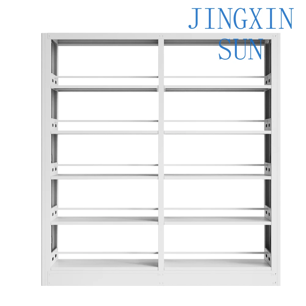 Modern Simple Design Metal Bookshelf Unit Factory Direct Steel and Iron Bookcase Wall Shelf for Hospitals