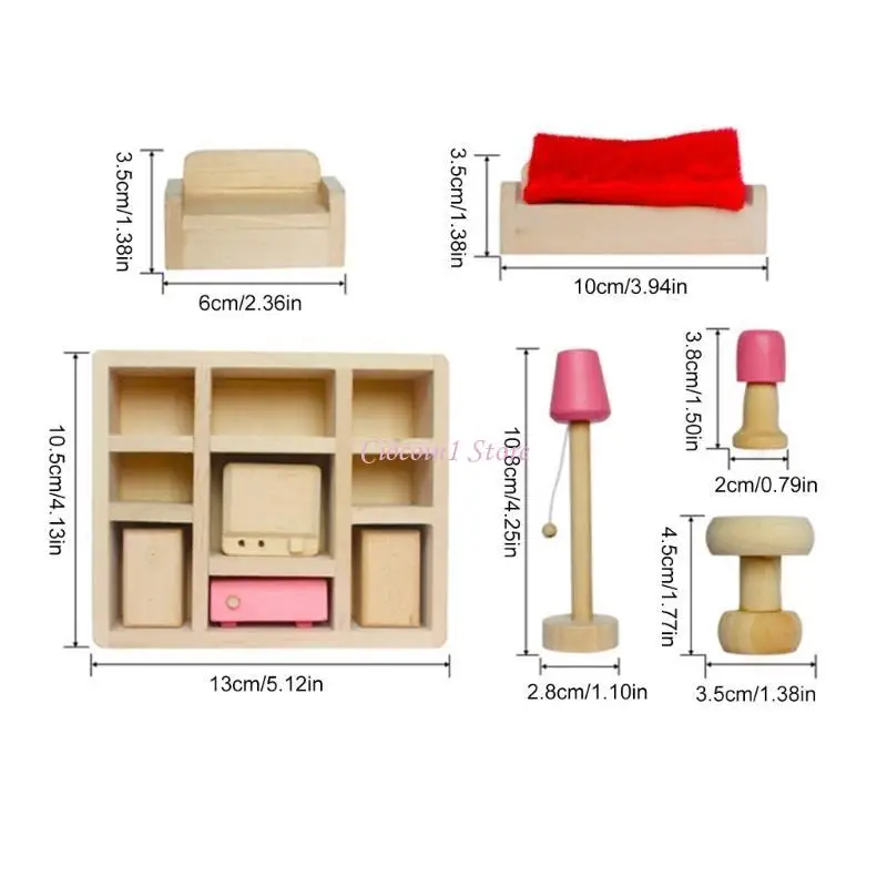 Y1UB Set mobili per mobili per bambole Model Camera da letto in miniatura