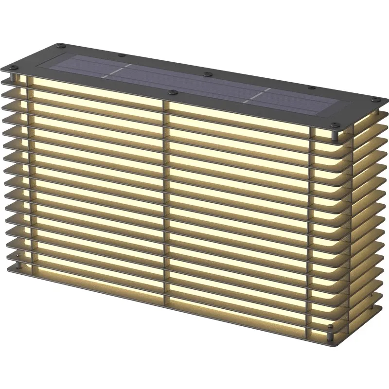 تعمل بالطاقة الشمسية الخارجية مع مصباح LED مقاوم للماء IP65 مع استخدام مزدوج للكهرباء والطاقة الشمسية لإضاءة تزيين جدار الفناء #6