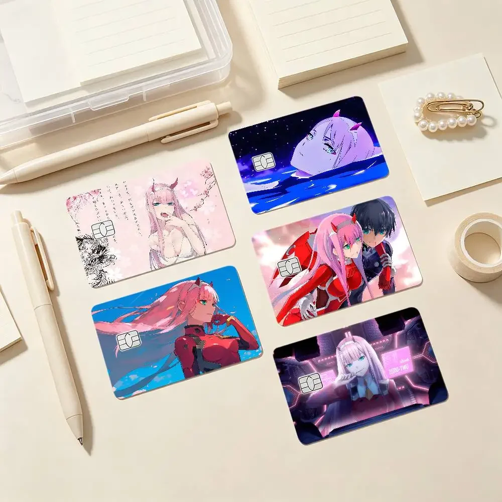 Darling In The FranXX Anime Card Stickers Credit Card DIY Card Protector Stickers Waterproof Film Skin Cover