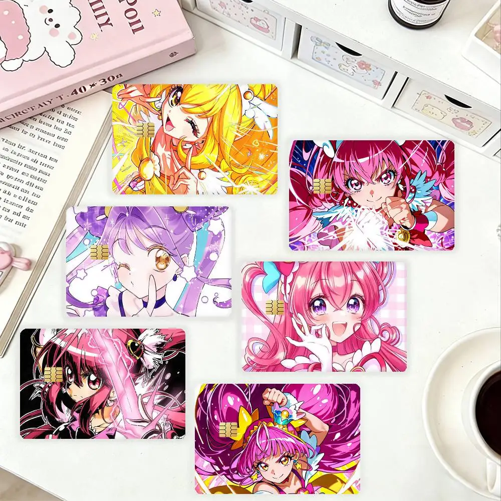 

P-Pretty Cure HD Waterproof Card Skins Protective Stickers for Credit Bank Game Cards