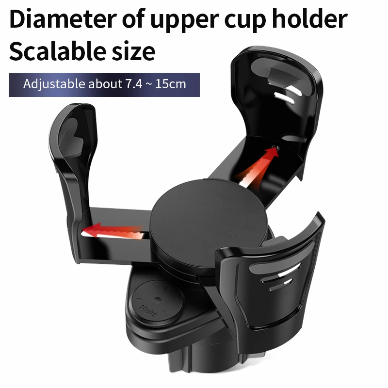 

Car Dual Cup Holder Adjustable Cup Stand Sunglasses Phone Organizer Drinking Bottle Holder Multifunction Bracket Car Styling