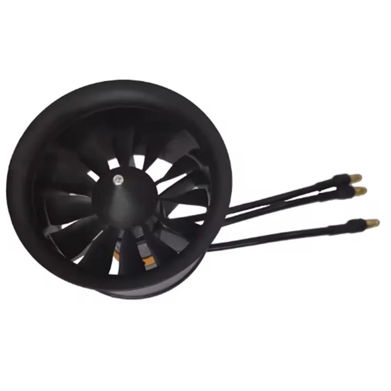 

AAAEL-New For RC Airplane QF2611 3300/4000/4600/5000Kv Brushless Motor 50Mm EDF 12 Blades Ducted Fan CW CCW