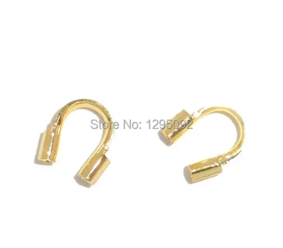 5000Pcs Wholesale Gold Plated Wire Guardian Wire Protectors DIY Jewelry Findings 5x5mm