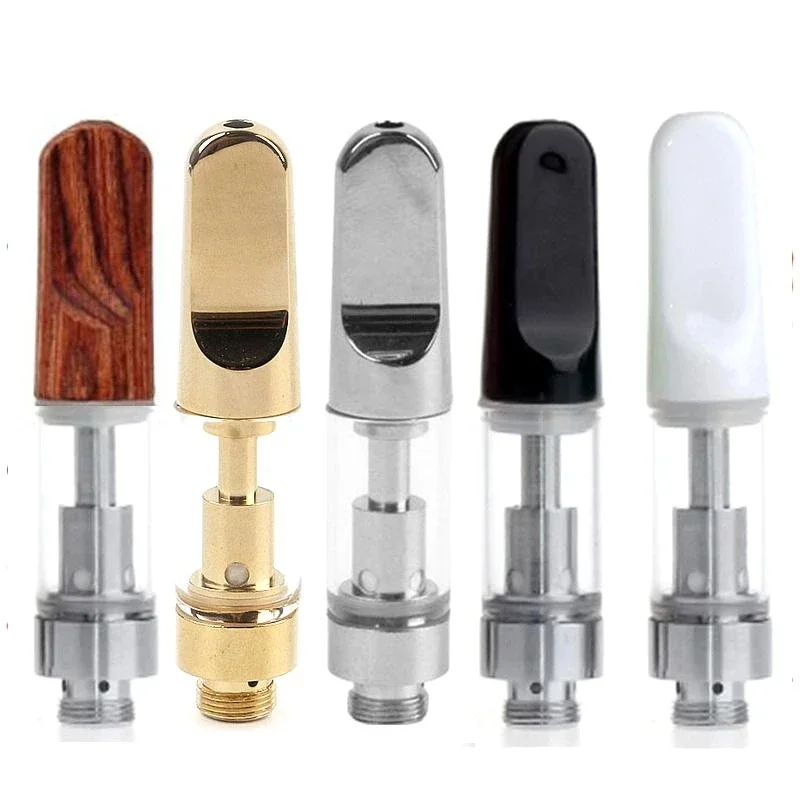 50pcs 1ml CC-ELL Atomizer TH205 Vape Cartridges Carts Ceramic Coil Thick Oil Cartridge Tank for 510 Thread Vape Battery Slim Pen