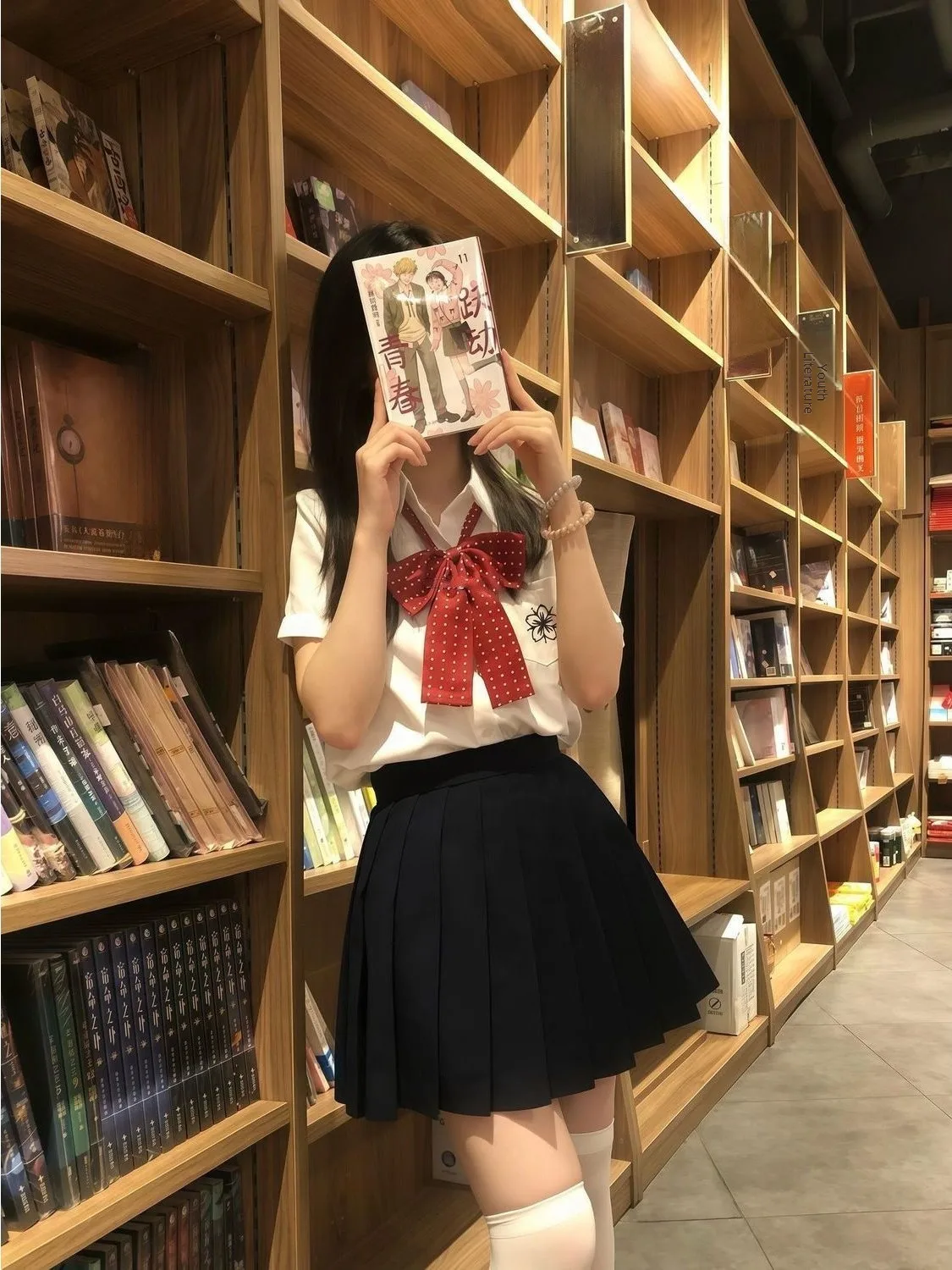 Black Sakura Embroidery Short Sleeve Shirt And  Skirt Set JK Uniform School Style Fashion Small Size Summer Outfit for Women