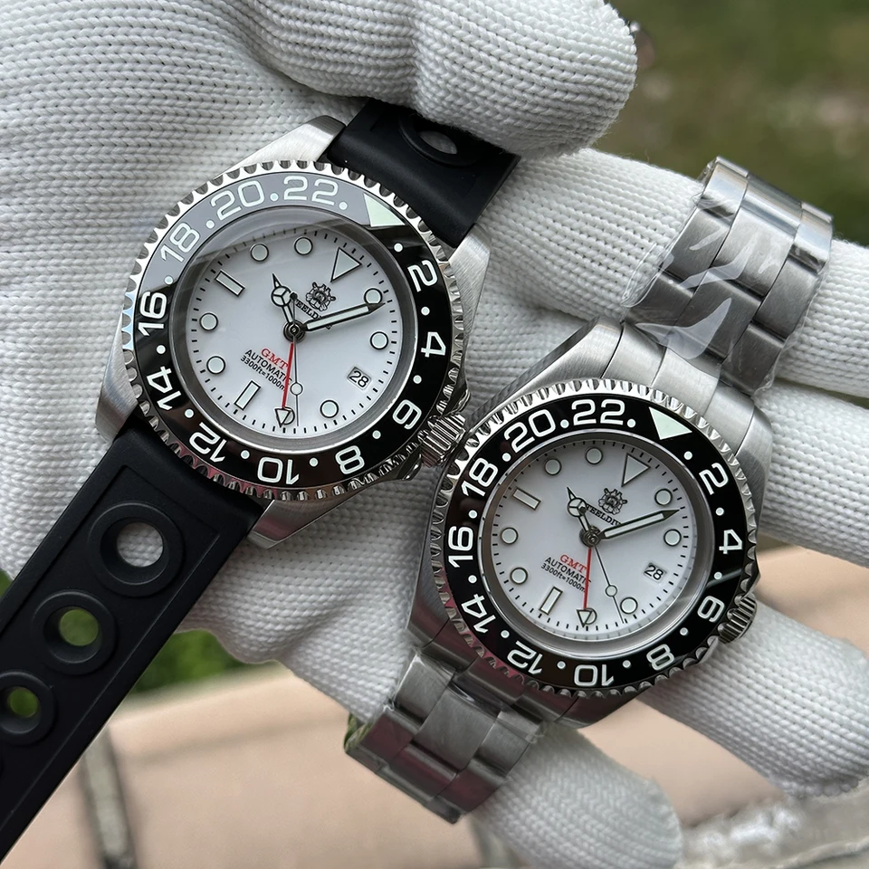 STEELDIVE SD1964GMT 2025年新作腕時計 ホワイトダイアル フォーハンド