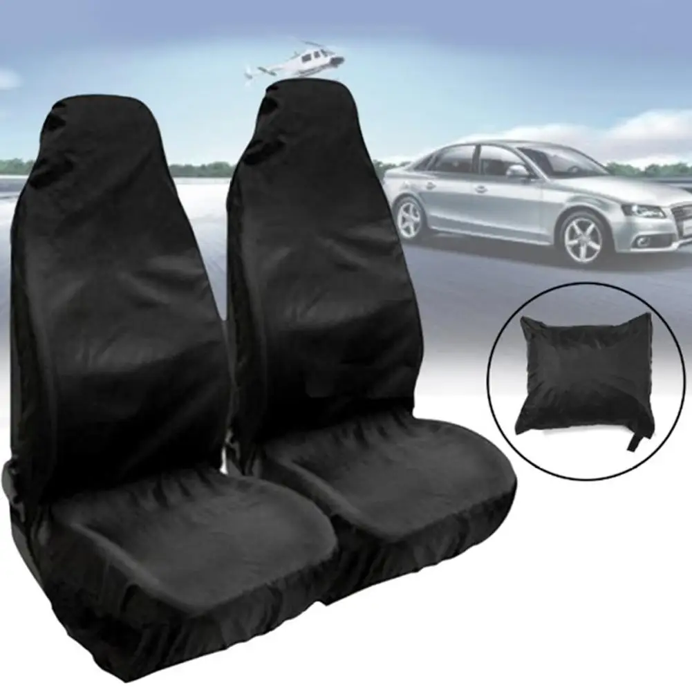 2/3 Seater Universal Car Seat Cover Waterproof Oxford Cloth Dustproof Repair Pull Cargo Car Van Truck Seat Protective Cover