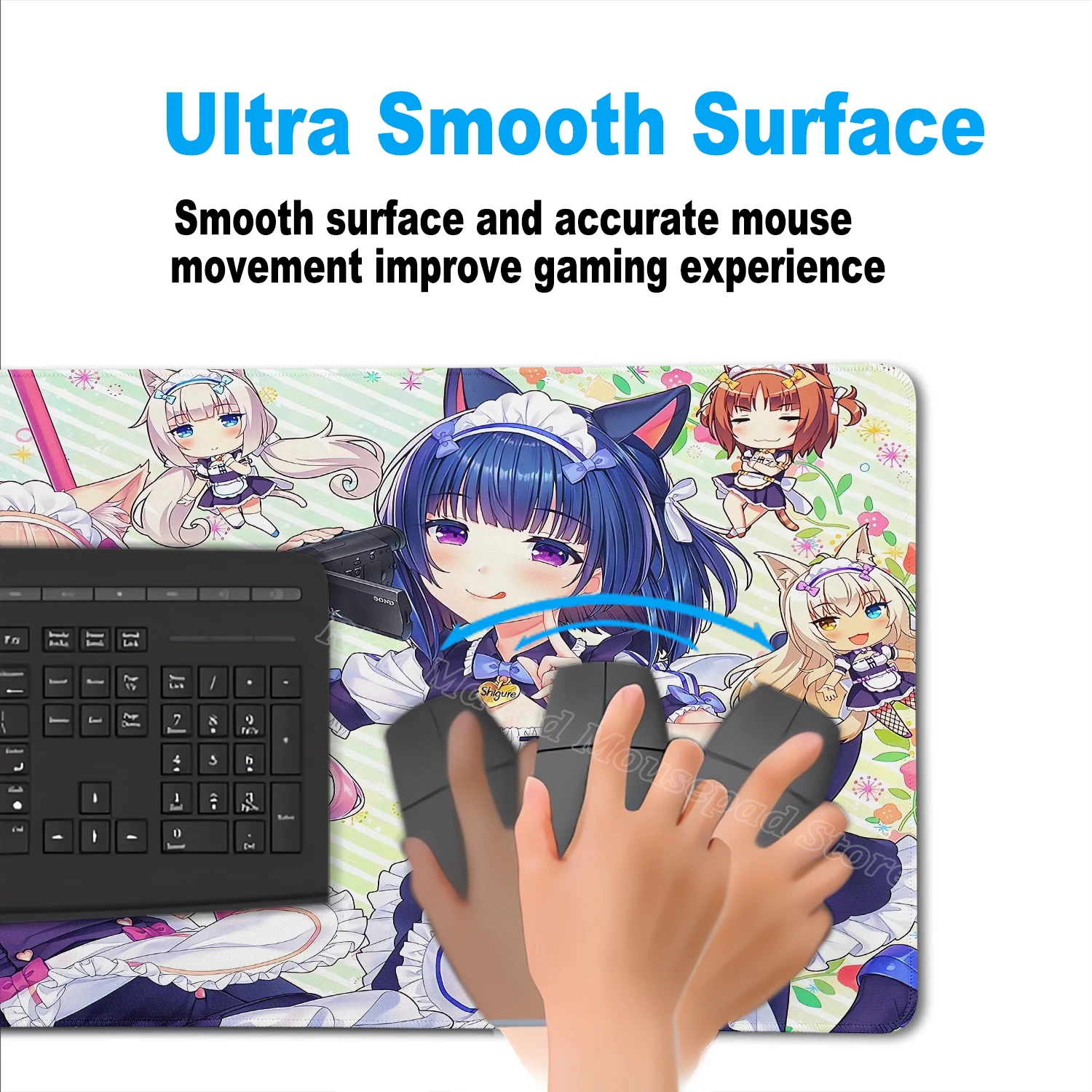 XXL геймерский коврик для компьютерного стола Nekopara коврик для мыши милый аниме девушка коврик для мыши ковер офисный ноутбук коврик для мыши настольный коврик 900x400