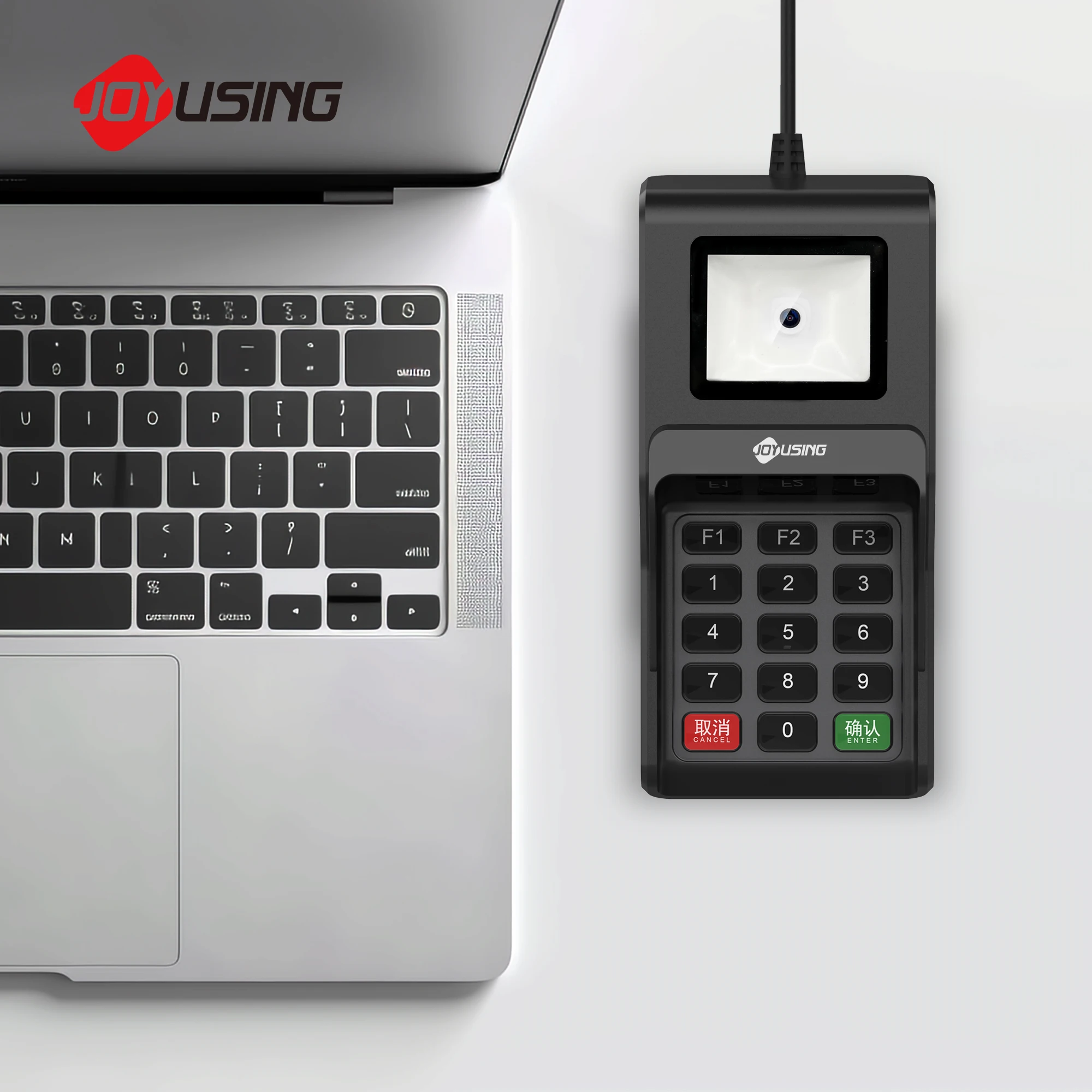 Joyusing PK102  Numeric Keypad Pinpad with Barcode Reader USB Interface and NFC
