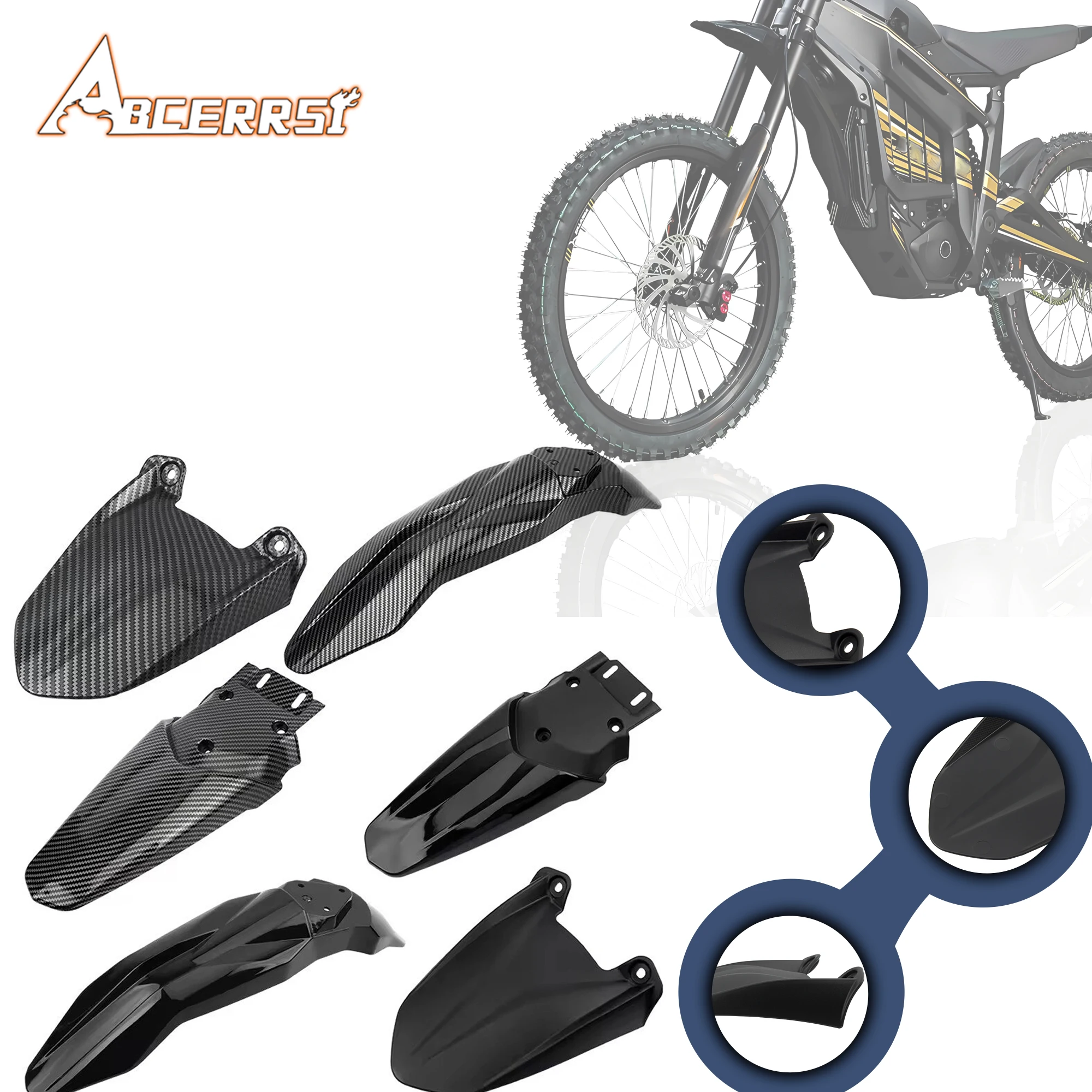 

ATV UTV Motorcycle Front and Rear Fender Covers For Talaria Sting X3 MX3 MX4 Moto Waterproof and Splash-Proof Protective Cover