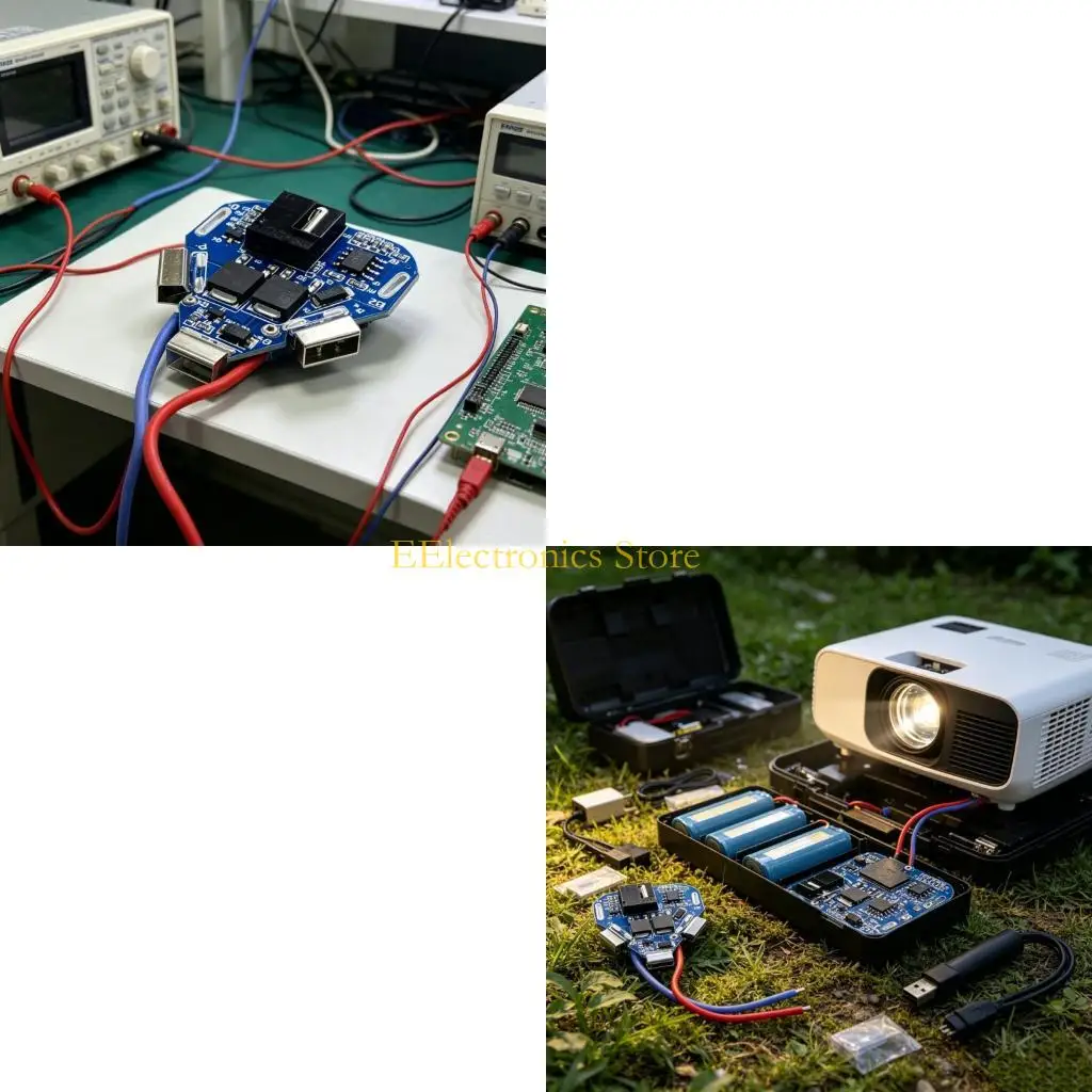 B03C Energy Efficient 12.6V 3S Battery Protections Circuit With LED Display