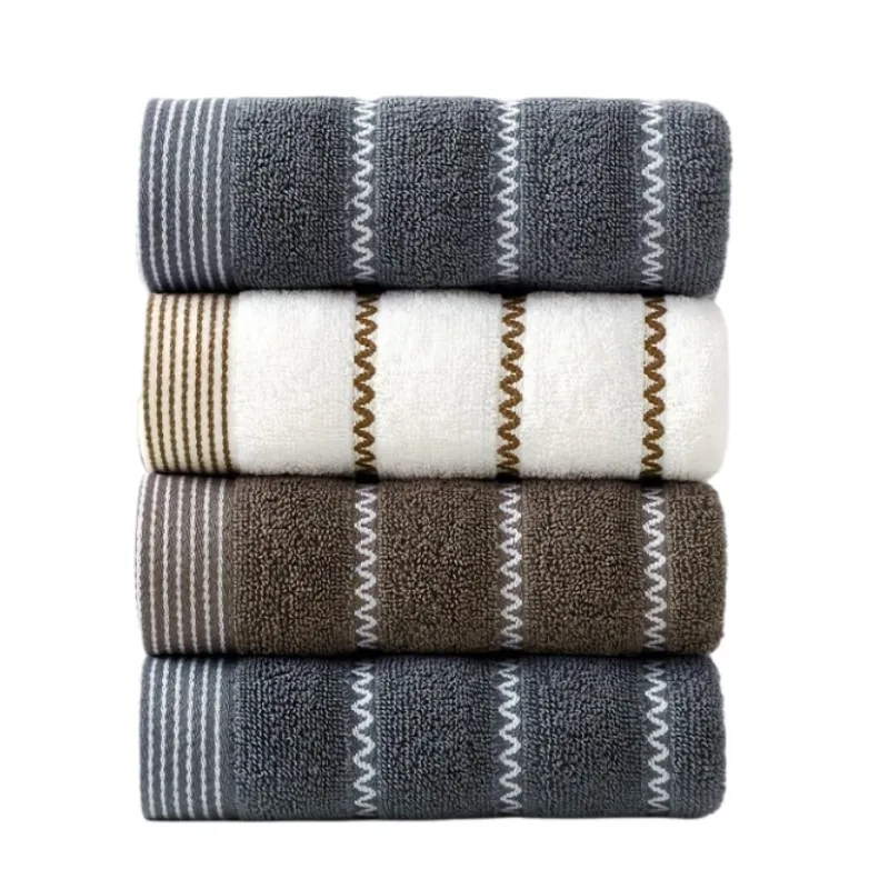 Space-Themed Wave Jacquard Cotton Towel Set - 1/4/6pcs Soft Absorbent Hand Towels for Bath Gym Spa Face And Hand Wash Cloth Gi