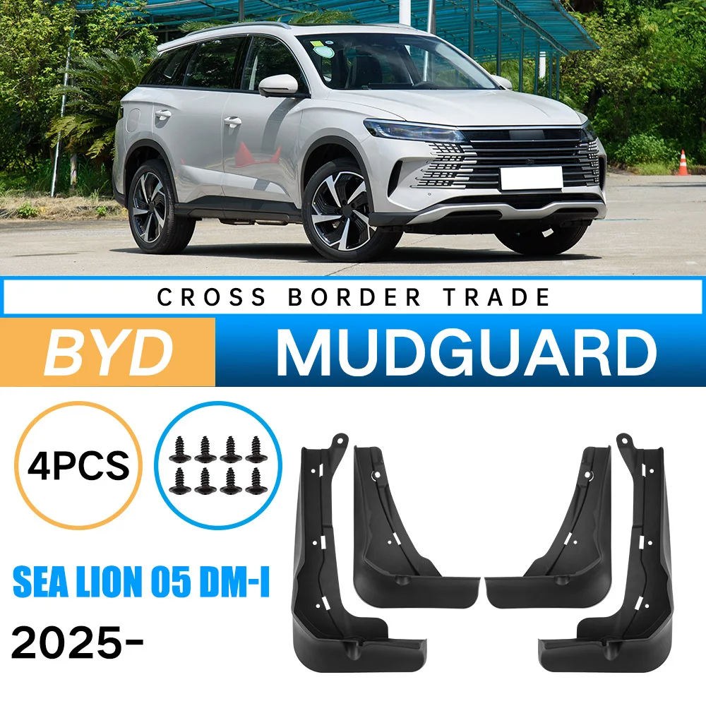 

Auto Splash Guards Mud Flaps Fender Mudguard for BYD Sea Lion 05 DM-i 2025 Model Practical Auto Accessories