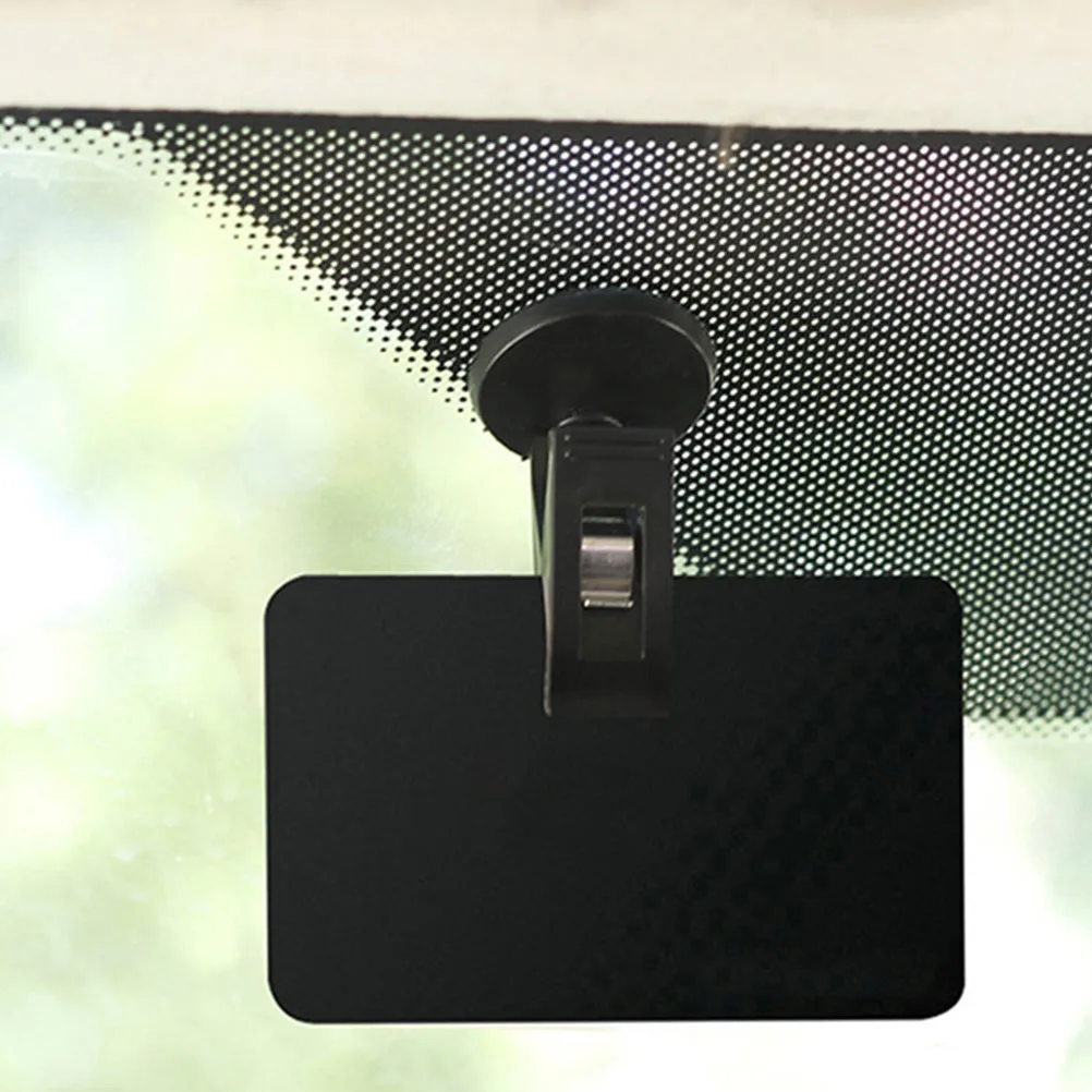 

4PCS Car Windshield Parking Ticket Holder Black PVC Suction Cups Dashboard Bracket Clear ID Badge Photo Card Clamp Multi Purpose
