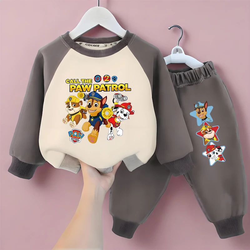 باو باترول ربيع الخريف الأطفال تقسم طويلة الأكمام البلوز مجموعات الفتيان البلوز بانت 2 قطعة دعوى الاطفال مجموعة ملابس رياضية #3