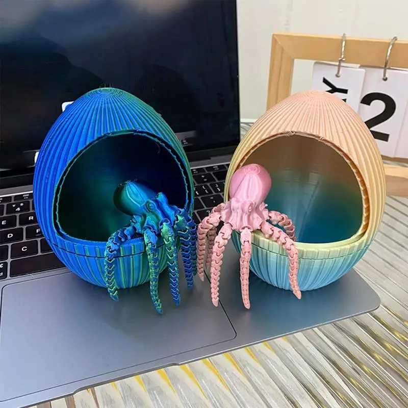 Giocattoli stampati in 3D Divertenti giocattoli Fidget per bambini Pianeta Polpo Giocattolo antistress Giocattoli decorativi da scrivania per bambini e adulti