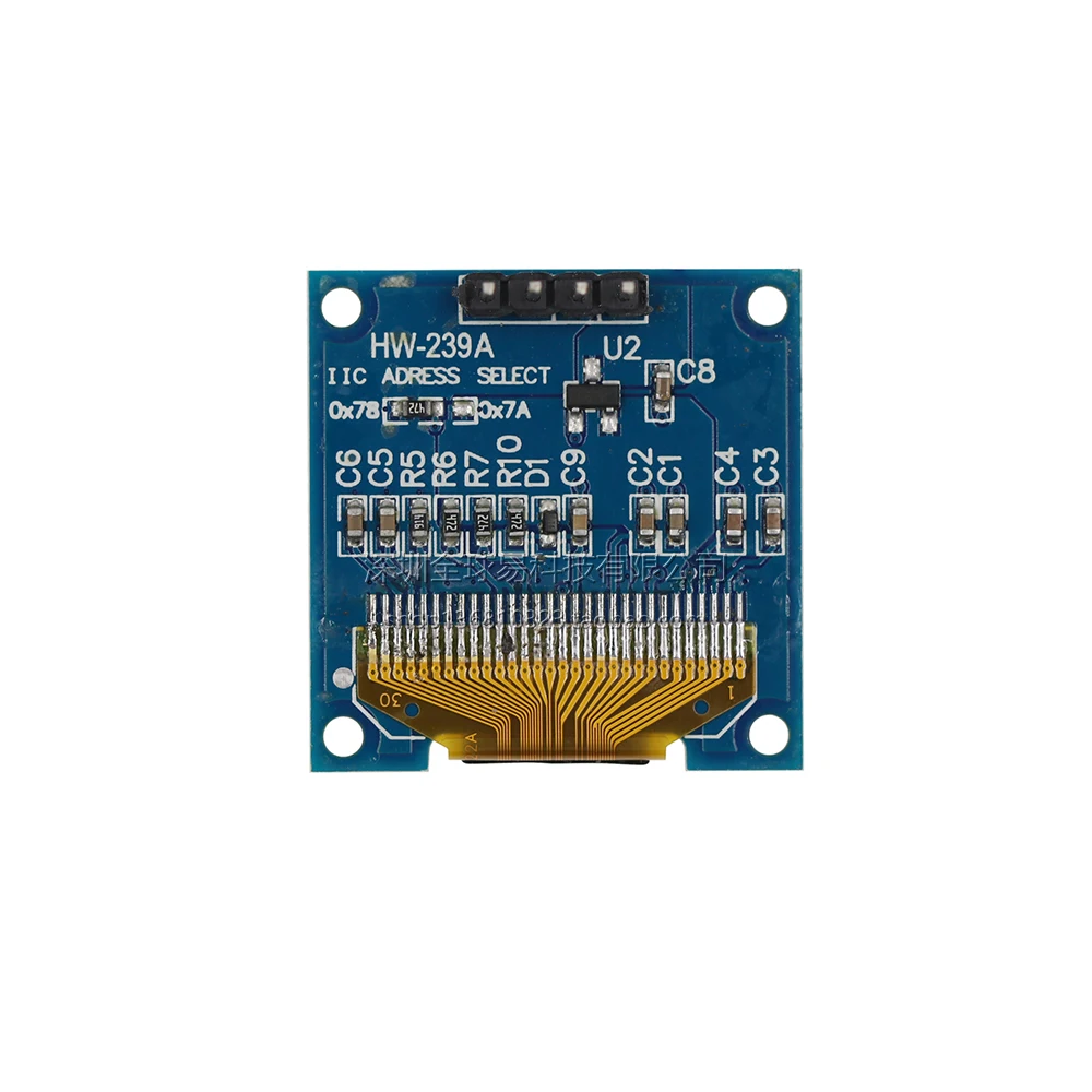 Carte d'écran LCD pour Ardu37, technologie d'affichage série, OLED SSD1306, blanc, bleu, jaune, 0.96 pouces, IIC, I2C, 12864