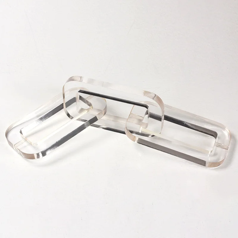 

Modern simple light luxury acrylic chain ring ornament living room study model room sales office desktop decoration