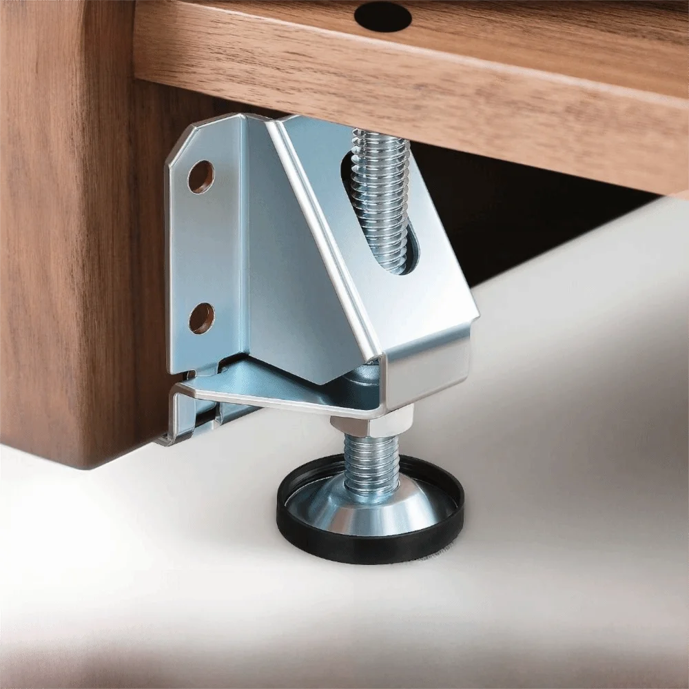

Heavy Duty Adjustable Wardrobe Feet Adjustable Stable Leveling Foot Anti-Slip Balanced Screw Leveling Foot Wardrobe