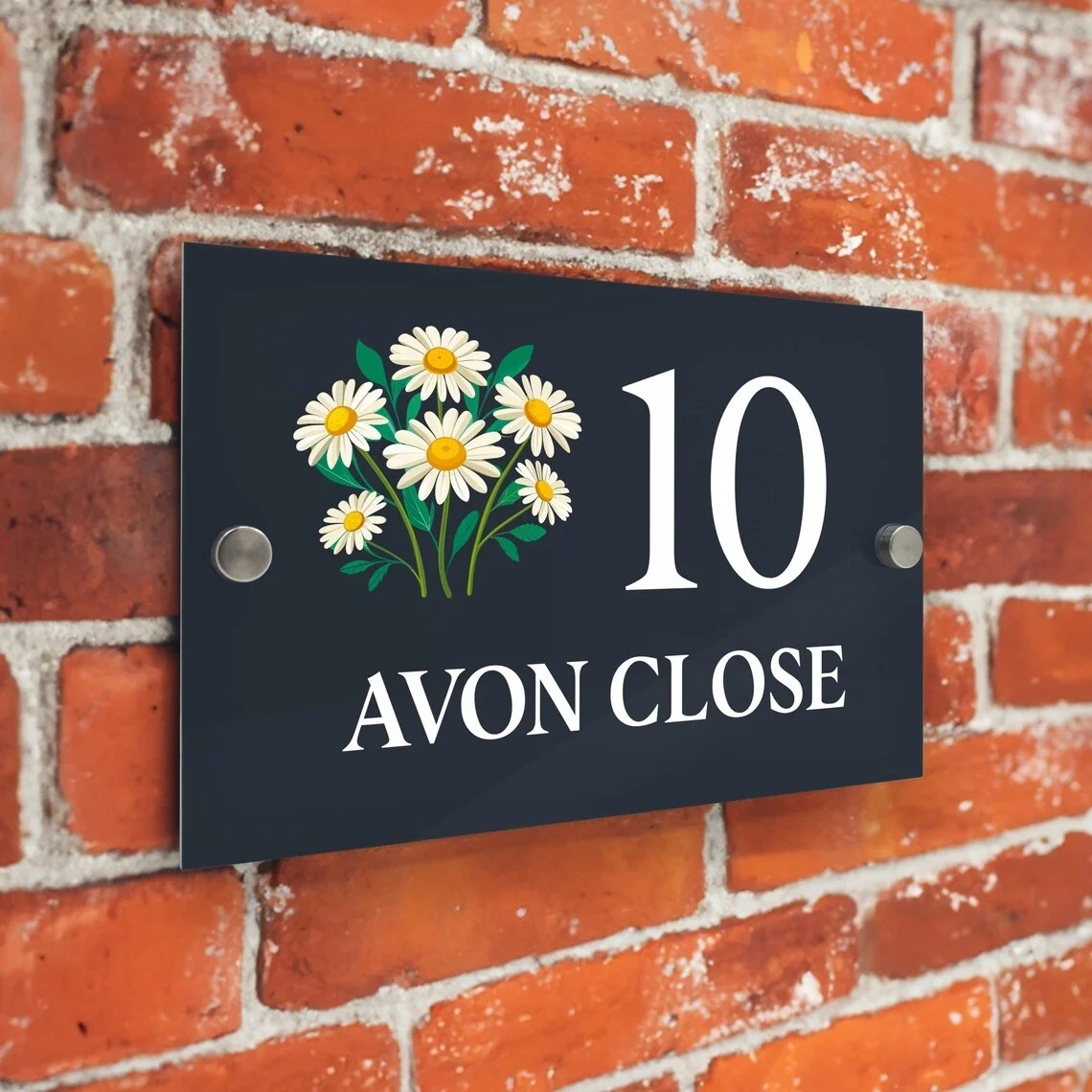 

Пользовательские вывески Современная антрацитовая табличка с номером дома