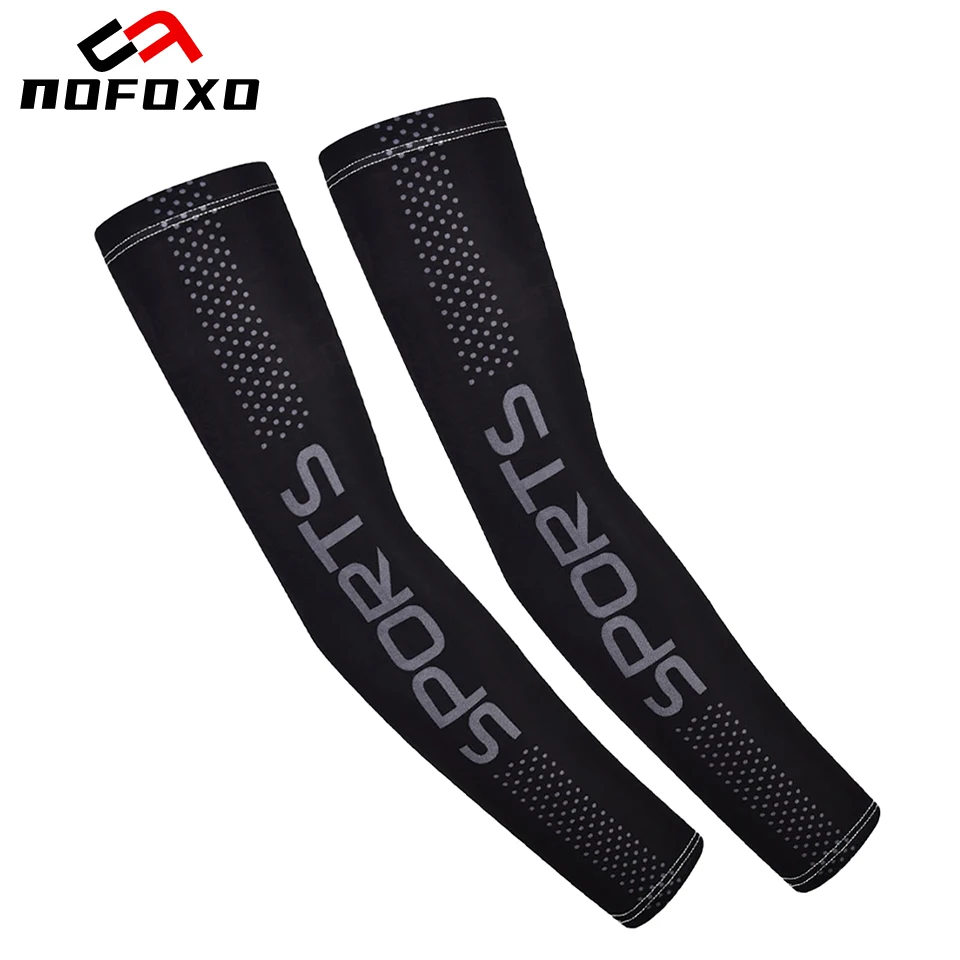 

NOFOXO Летние защитные рукава из ледяного шелка для защиты от солнца, дышащие, эластичные, влагопоглощающие, для мужчин и женщин