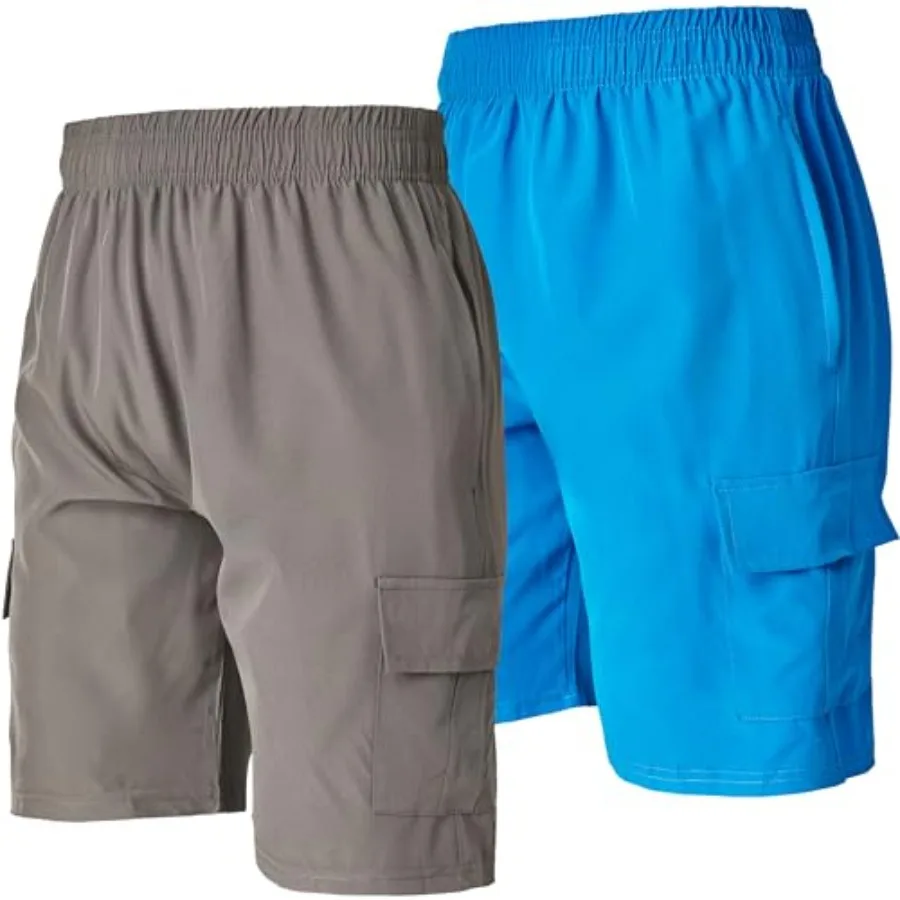 

Ultra Performance Men's Nylon Cargo Short's 2 Pack Mens Golf and Hiking Stretch Shorts with Pockets Quick Dry Short for Men