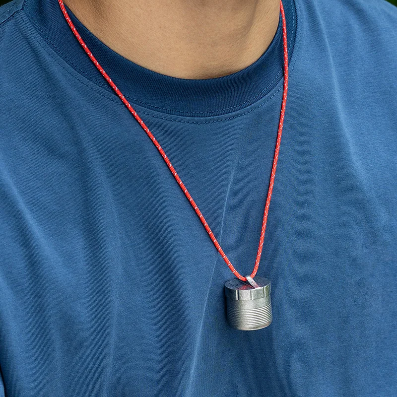 

Boundless Voyage 7ml Titanium Pill Jar Mini Waterproof Airtight Pill Container with Lanyard Portable Pill Box for Travel Outdoor