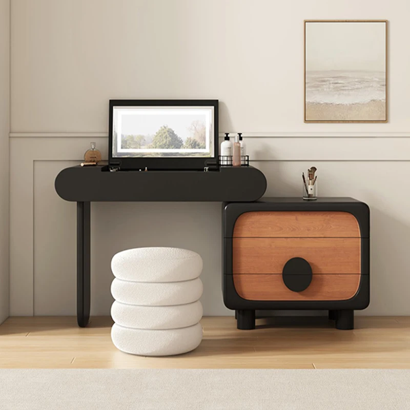 

# Для популярного комода для спальни с зеркалом и подсветкой, белый роскошный современный деревянный комод