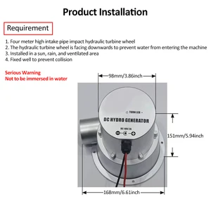 مولد كهرومائي صغير مولد توربينات مائية فرش DC AC مضخة هيدروليكية مولد عالية الطاقة 18 فولت 2 أمبير 36 واط أفضل 12 مولدا لطاقة الدراجات - رقم 9