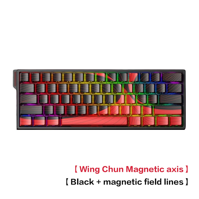 Hot Sale AULA WiN 60 Magnetic Axis Keyboard RT Custom Mechanical Wired Connection for Gaming with Webdriver for 8K Response Rate image 3