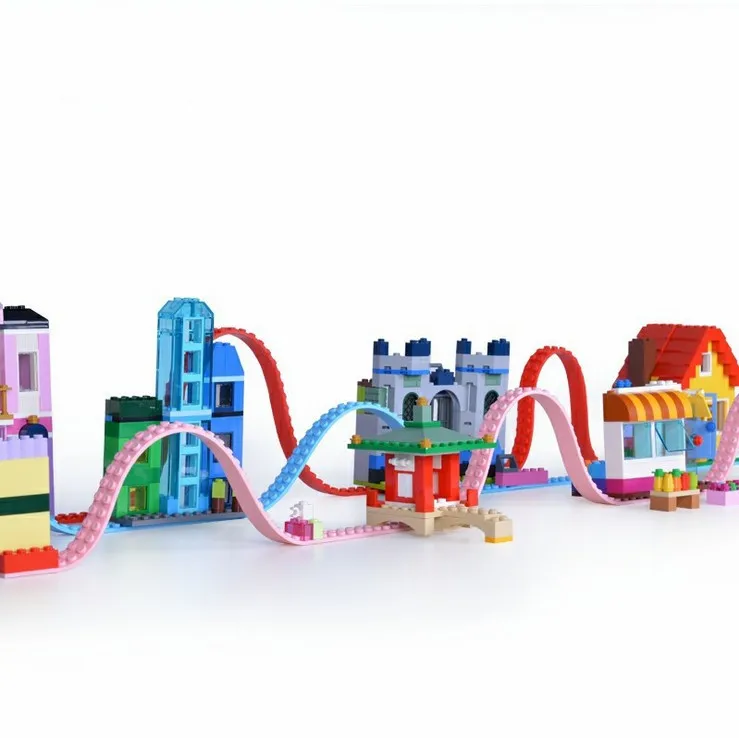 Blockband-Basisstreifen, zweireihig, 2*116 Punkte, 92 cm, beliebig zuschneidbar, kompatibel mit Lego DIY Bausteinen, kreatives Spielzeug in großen Mengen – Detail 26