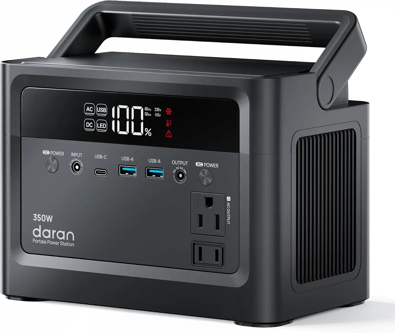 Portable Power Station 700W Surge Solar Generator 350W 230.4Wh Power Bank AC Outlet LiFePO4 Battery PD Fast Charging Camping Eme
