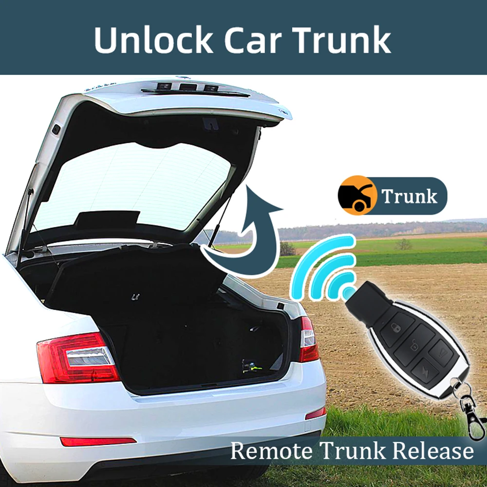 Picture 3: Hippcron Automotive Door Lock System Kit Remote Key Vehicle Keyless Entry System with 2 Remote Control Universal