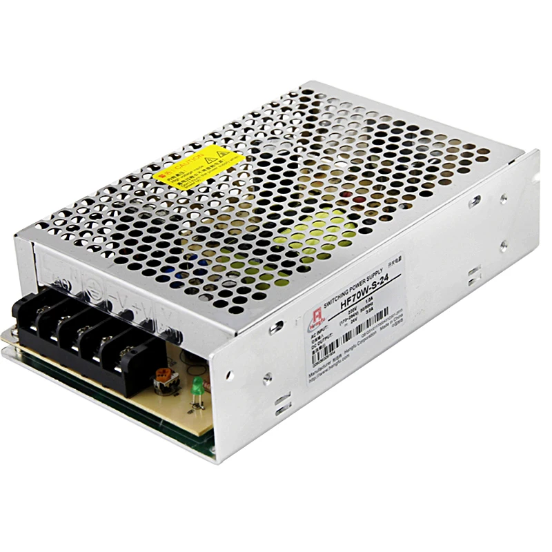 

Для Hengfu HF70W-S-24 Зарядное устройство переменного тока 220 В Передача постоянного тока 24 В 3 А Одноканальный выходной источник питания с переключателем постоянного тока