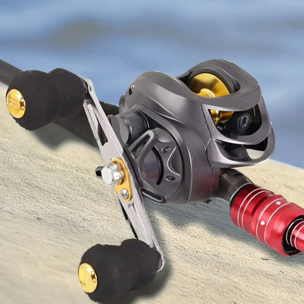 

Double Rocker Arm Fishing Metal Spool Comfortable Grip 7.2:1 Gear Ratio Lure Fishing Line Wheel No Gap Unloading Knob