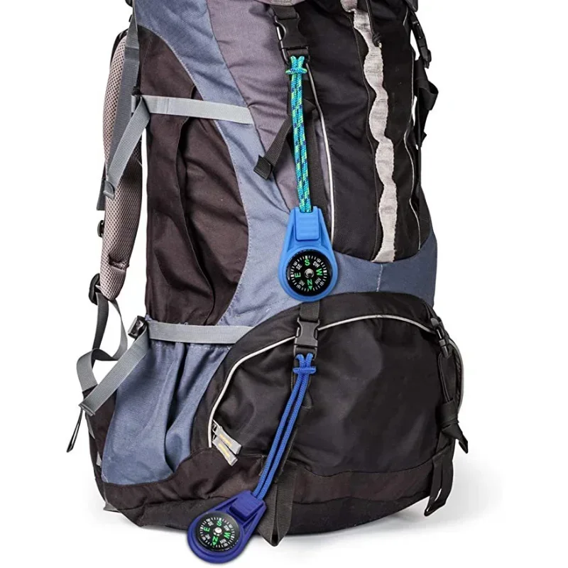 بوصلة تكتيكية صغيرة، أداة ملاحة جيب للتخييم والمشي والسفر، إكسسوارات تسلق وصيد - 6