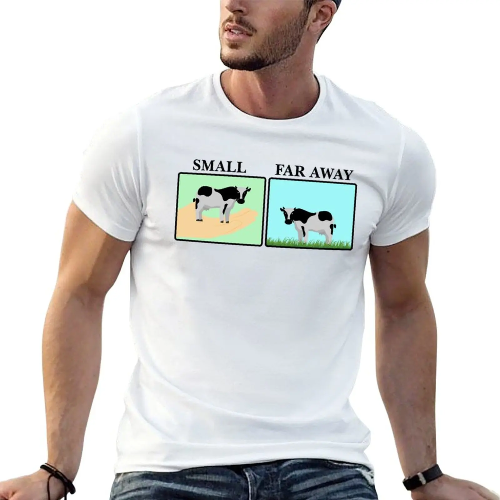 man Ted Far and men casual Away 100% shirt cotton Small Cows t shirt T-Shirt t Father