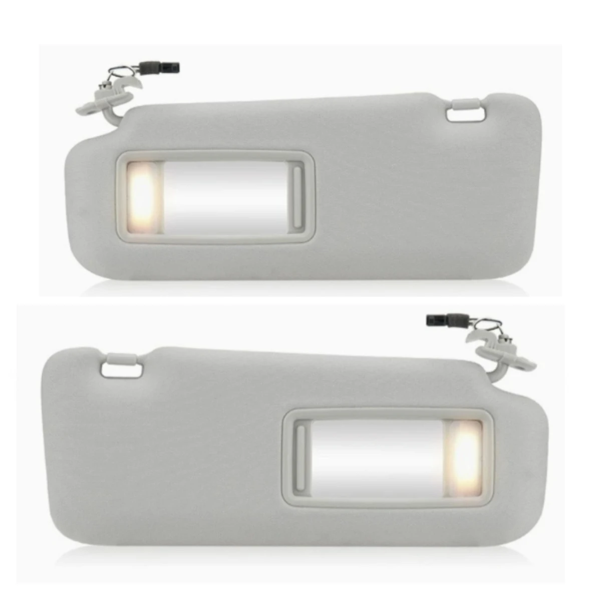 

Солнцезащитный козырек для Mazda CX9 2010-2015, бежево-серый, с подсветкой и зеркалом, TDY1-69-320