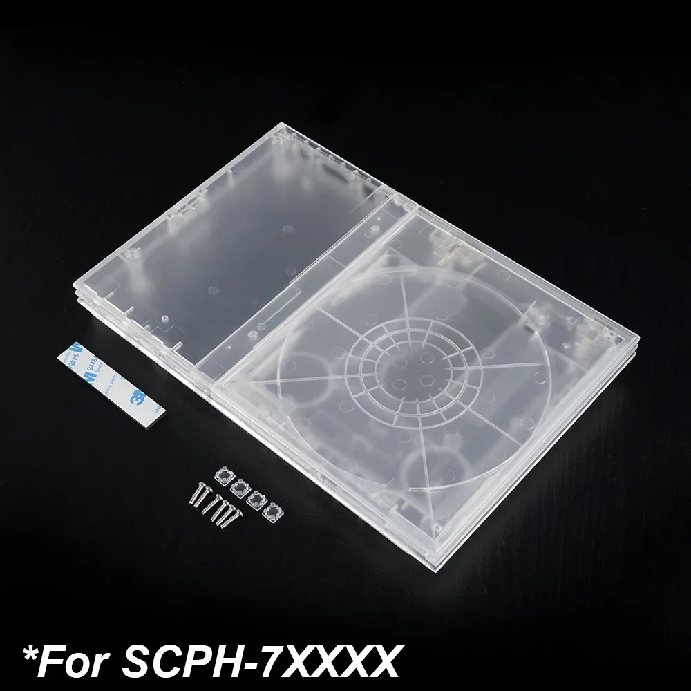 Clear Replacement Housing Shell For PS2 Slim Console Shell Transparent Case  Protective Box Modern Look