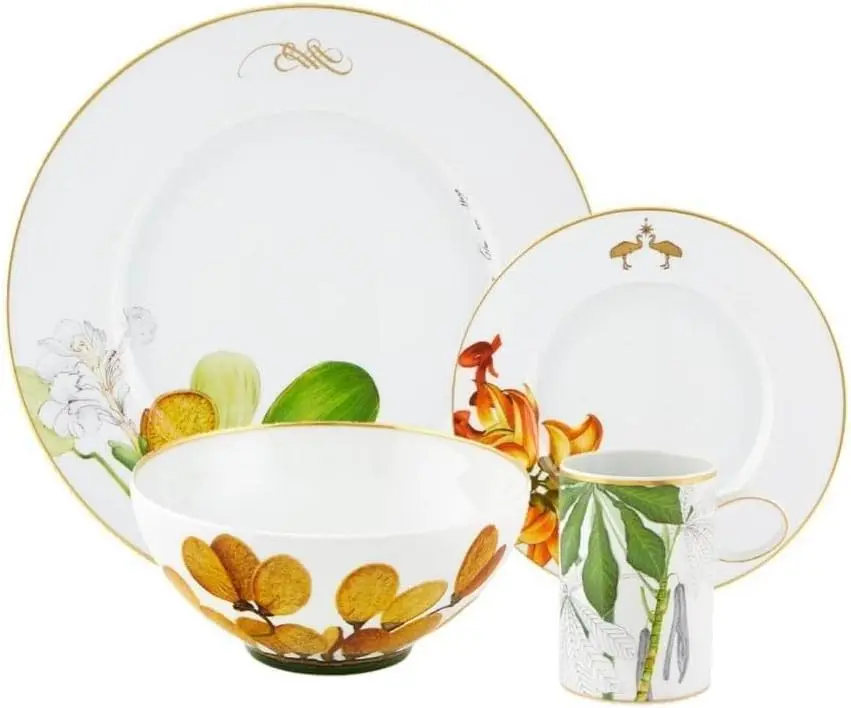 

Amazonia Porcelain 4 Pieces Dinnerware Set